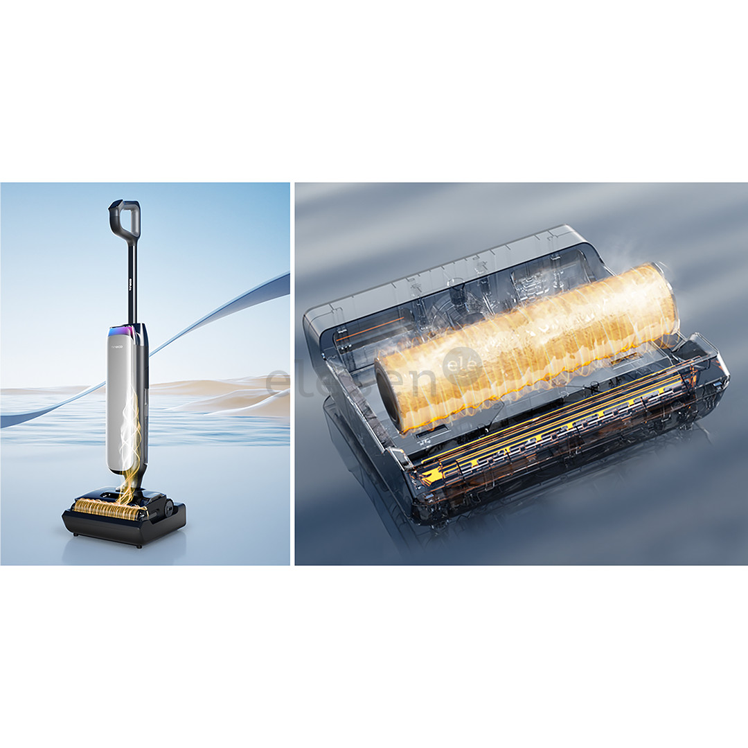 Tineco Floor One S9 Artist Premium, Wet & Dry, sidabro spalvos/juodas - Plaunantis dulkių siurblys