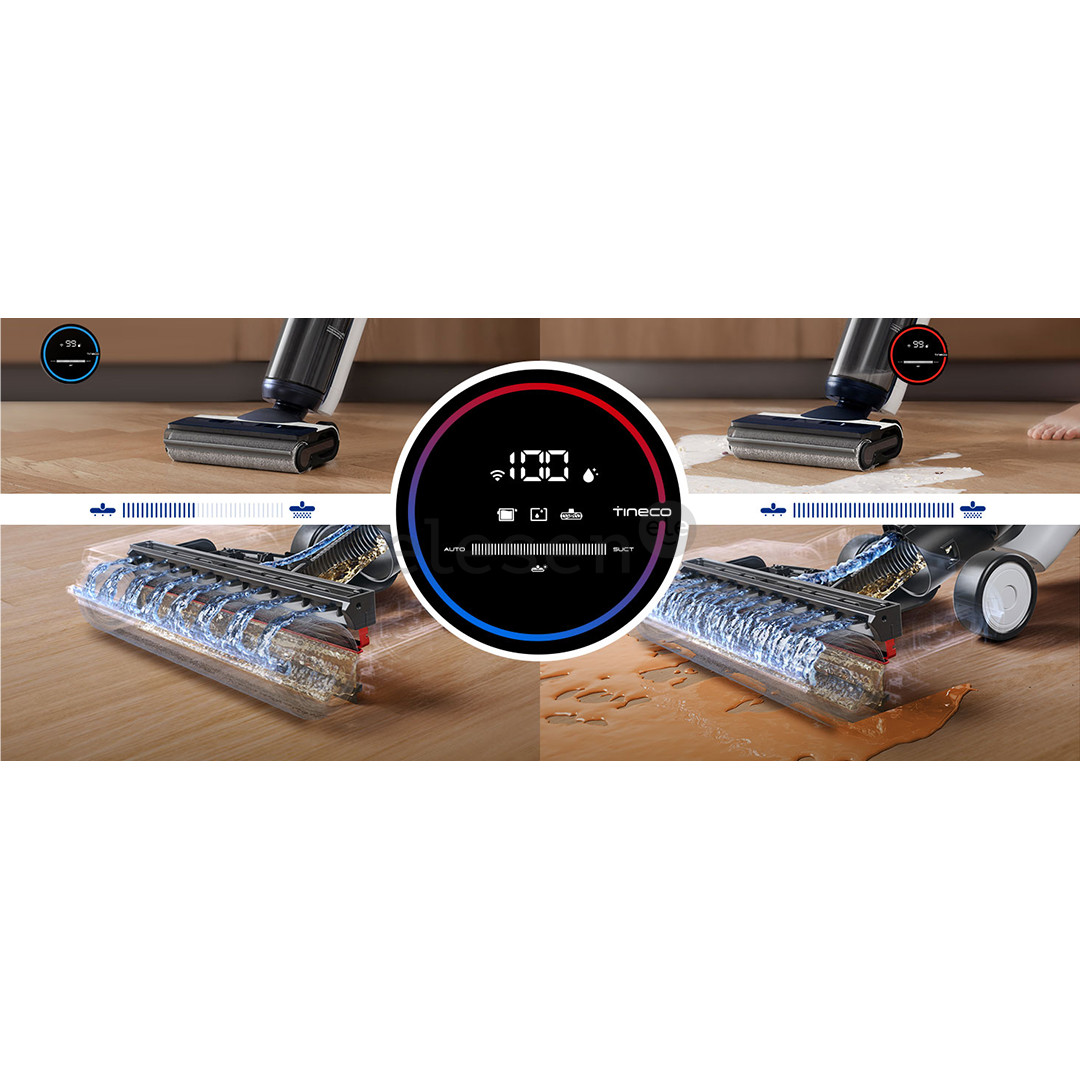 Tineco Floor One S6 Flashdry Pet, mėlynas - Belaidis plaunantis siurblys