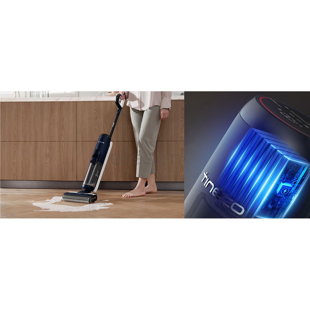 Tineco Floor One S6 Flashdry Pet, mėlynas - Belaidis plaunantis siurblys