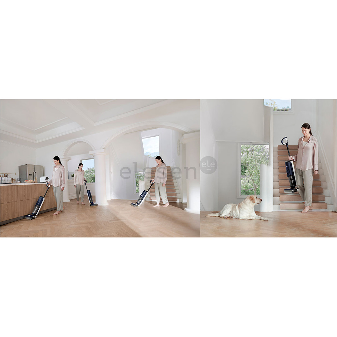 Tineco Floor One S6 Flashdry Pet, mėlynas - Belaidis plaunantis siurblys