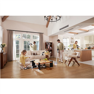 Tineco Switch S6 Stretch Plus, baltas/juodas - Belaidis plaunantis siurblys