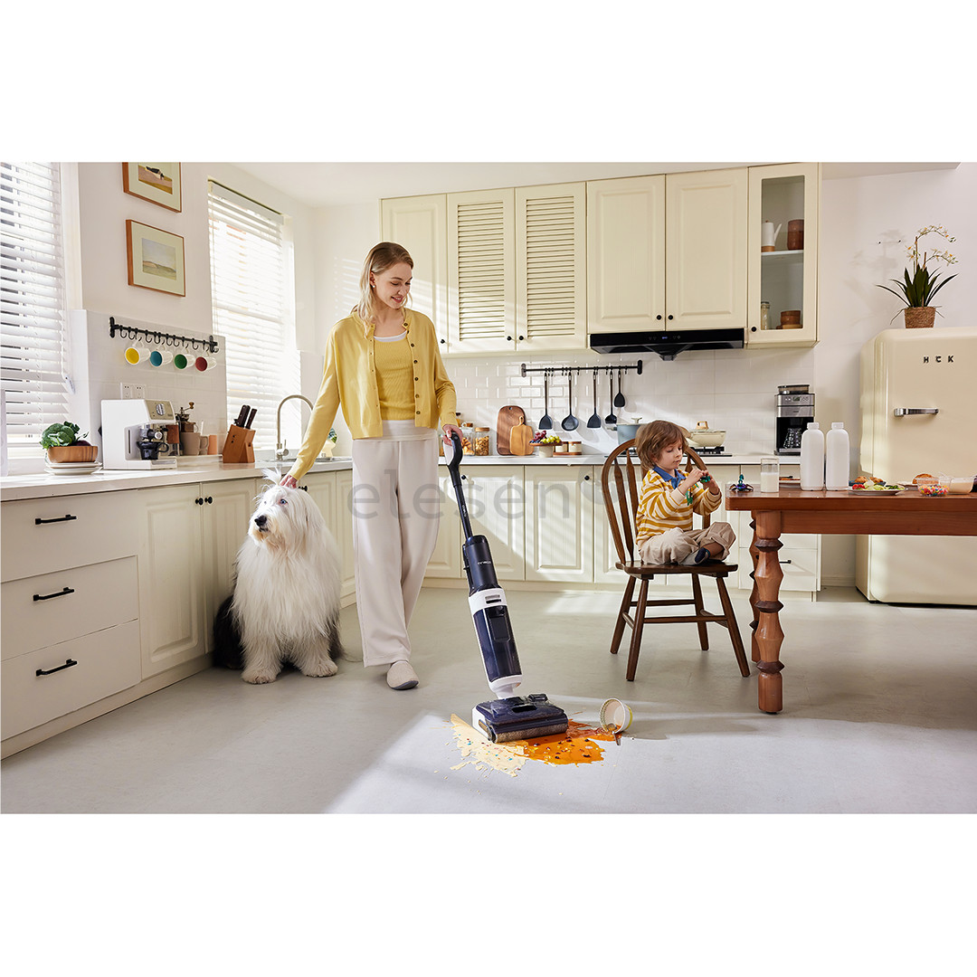 Tineco Switch S6 Stretch Plus, baltas/juodas - Belaidis plaunantis siurblys