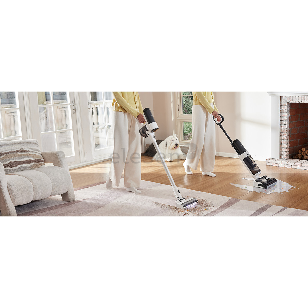 Tineco Switch S6 Stretch Plus, baltas/juodas - Belaidis plaunantis siurblys