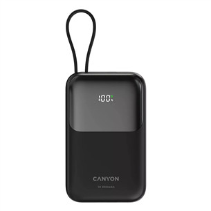 Canyon OnPower 101, 10 000 mAh, juoda - Išorinė baterija CNS-CPB101BK