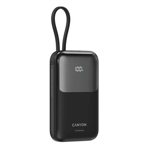 Canyon OnPower 101, 10 000 mAh, black - Power bank