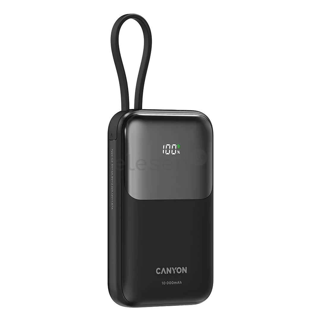 Canyon OnPower 101, 10 000 mAh, black - Power bank