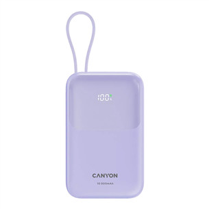 Canyon OnPower 101, 10 000 mAh, violetinė - Išorinė baterija CNS-CPB101PU