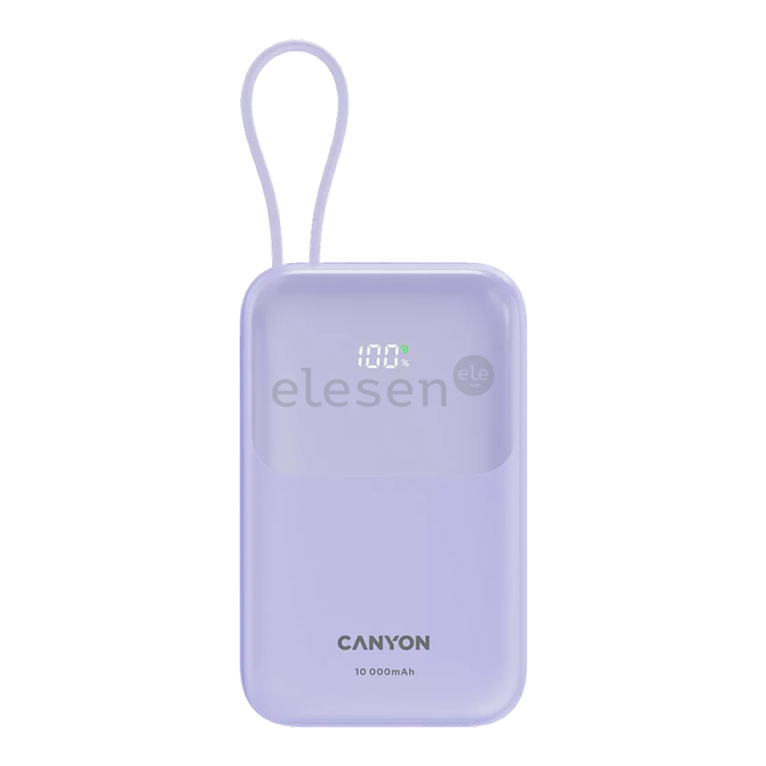 Canyon OnPower 101, 10 000 mAh, violetinė - Išorinė baterija