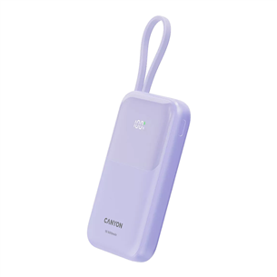 Canyon OnPower 101, 10 000 mAh, violetinė - Išorinė baterija