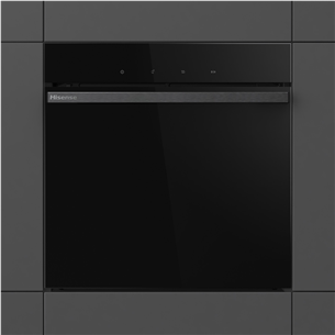 Hisense, 77 L, pirolizinio valymo, juoda - Įmontuojama orkaitė