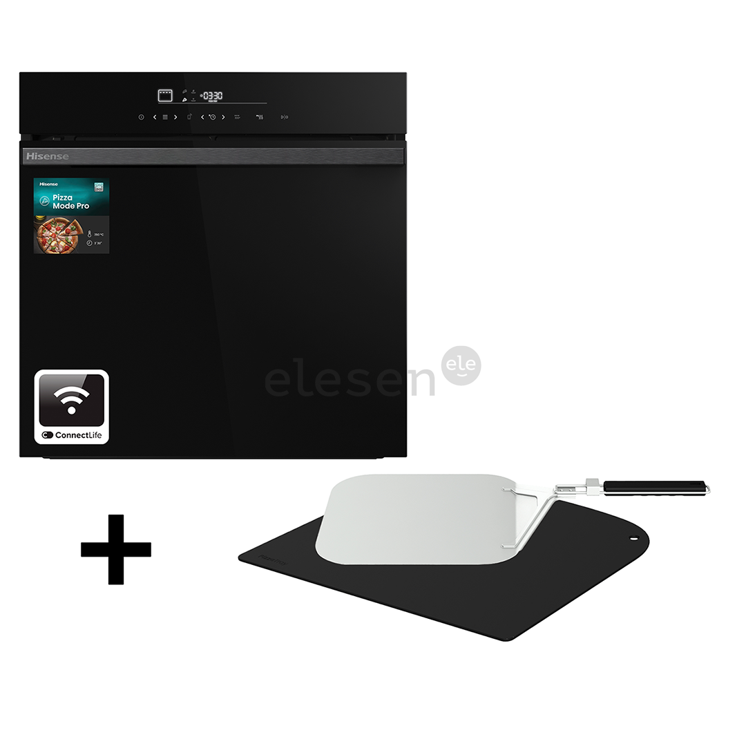 Hisense, 77 L, pirolizinio valymo, juoda - Įmontuojama orkaitė