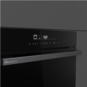 Hisense, 77 L, pirolizinio valymo, juoda - Įmontuojama orkaitė