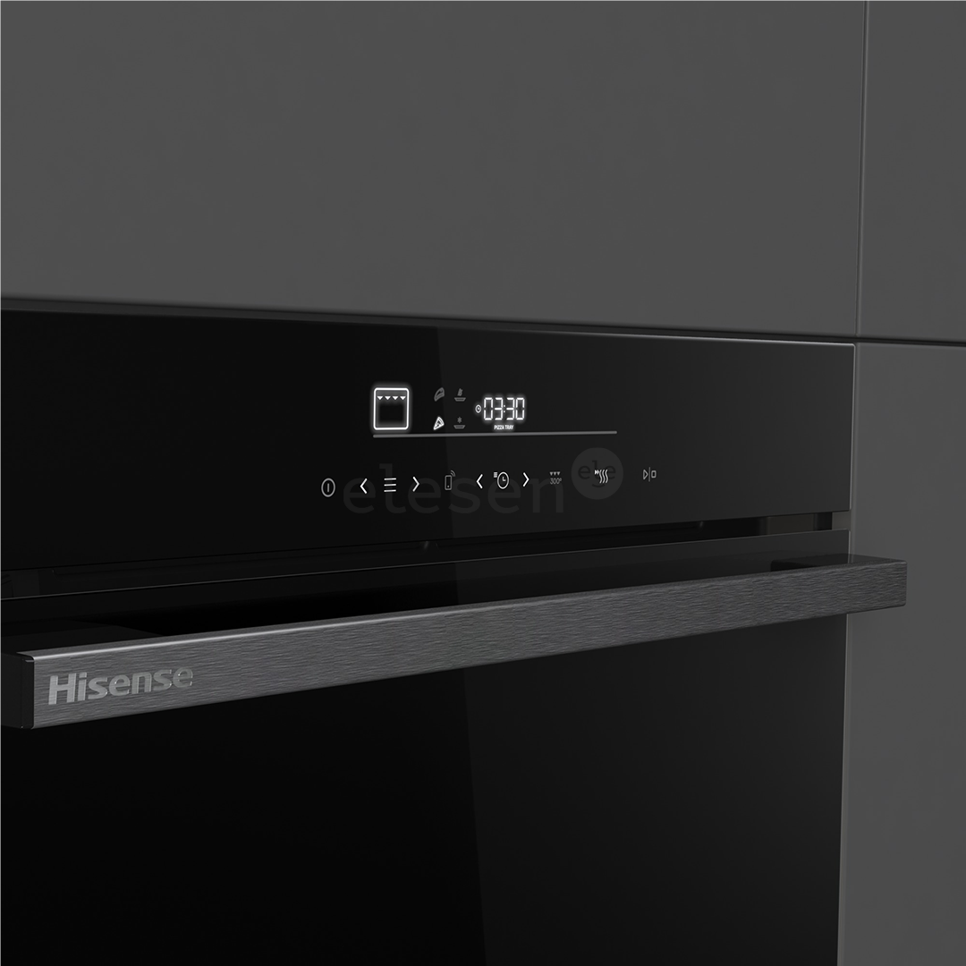 Hisense, 77 L, pirolizinio valymo, juoda - Įmontuojama orkaitė