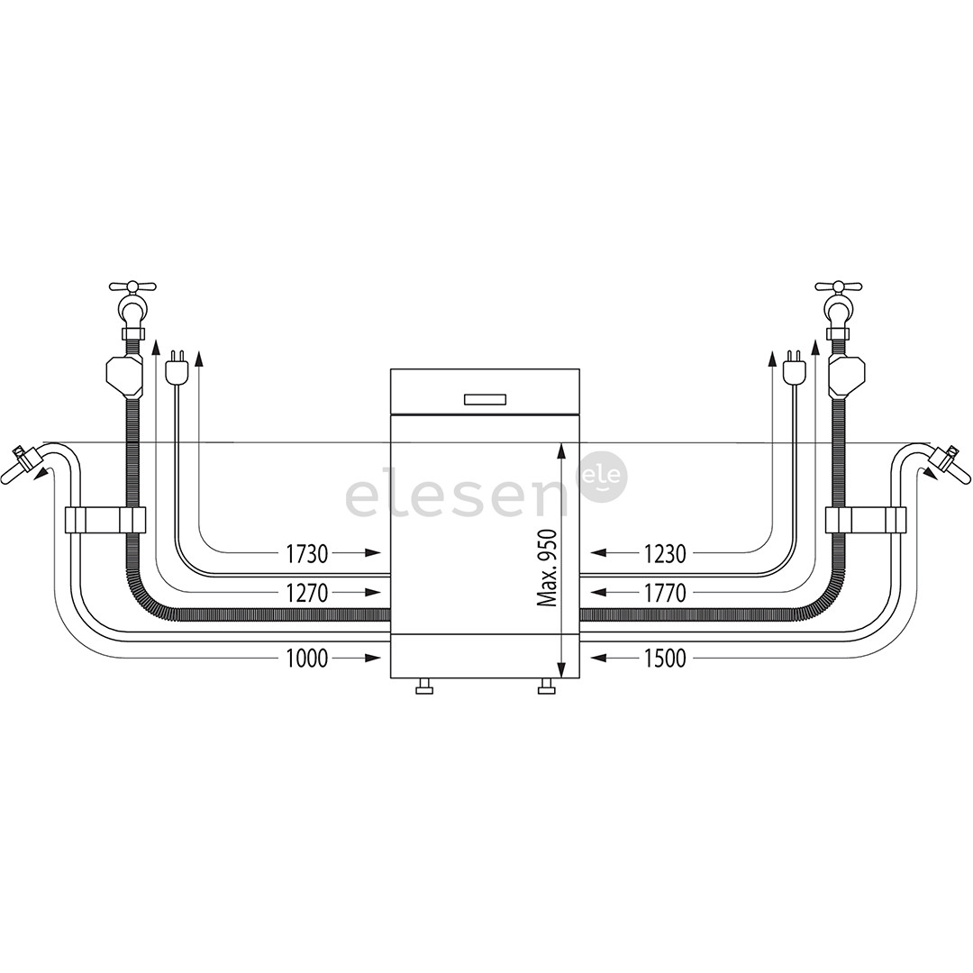 Hisense, 16 place settings - Built-in dishwasher