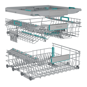 Hisense, 16 komplektų talpa - Įmontuojama indaplovė
