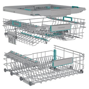 Hisense, 16 komplektų talpa - Įmontuojama indaplovė