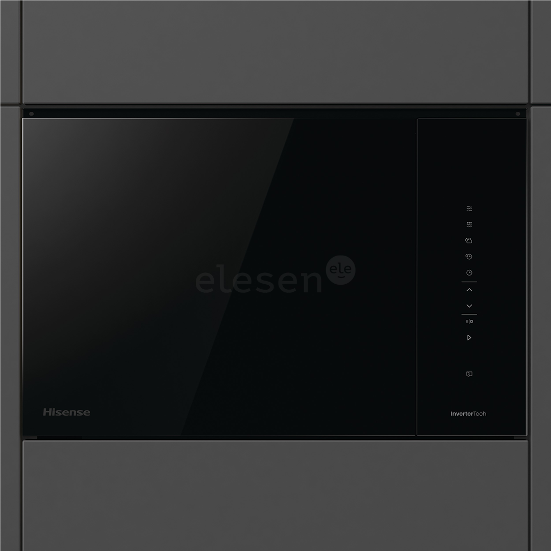 Hisense, 25 L, 1450 W, black - Built-in microwave oven with grill