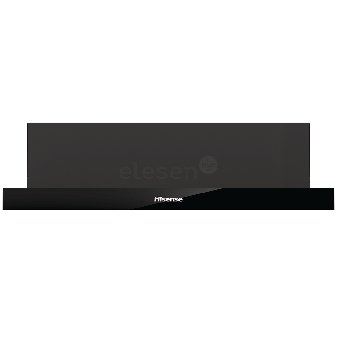 Hisense, 450 m³/h, width 60 cm, black - Built-in cooker hood