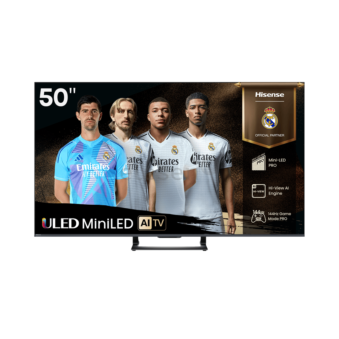 Hisense U7Q, 50'', 4K UHD, Mini LED, juodas - Televizorius