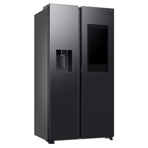 Samsung Bespoke AI Family Hub+, Twin Cooling Plus™, 614 L, aukštis 179 cm, juodas - SBS-šaldytuvas
