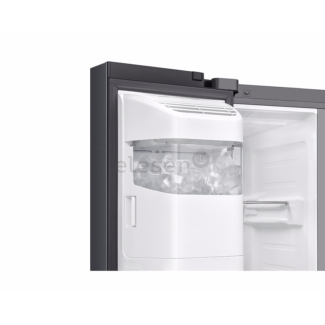 Samsung Bespoke AI Family Hub+, Twin Cooling Plus™, 614 L, aukštis 179 cm, juodas - SBS-šaldytuvas