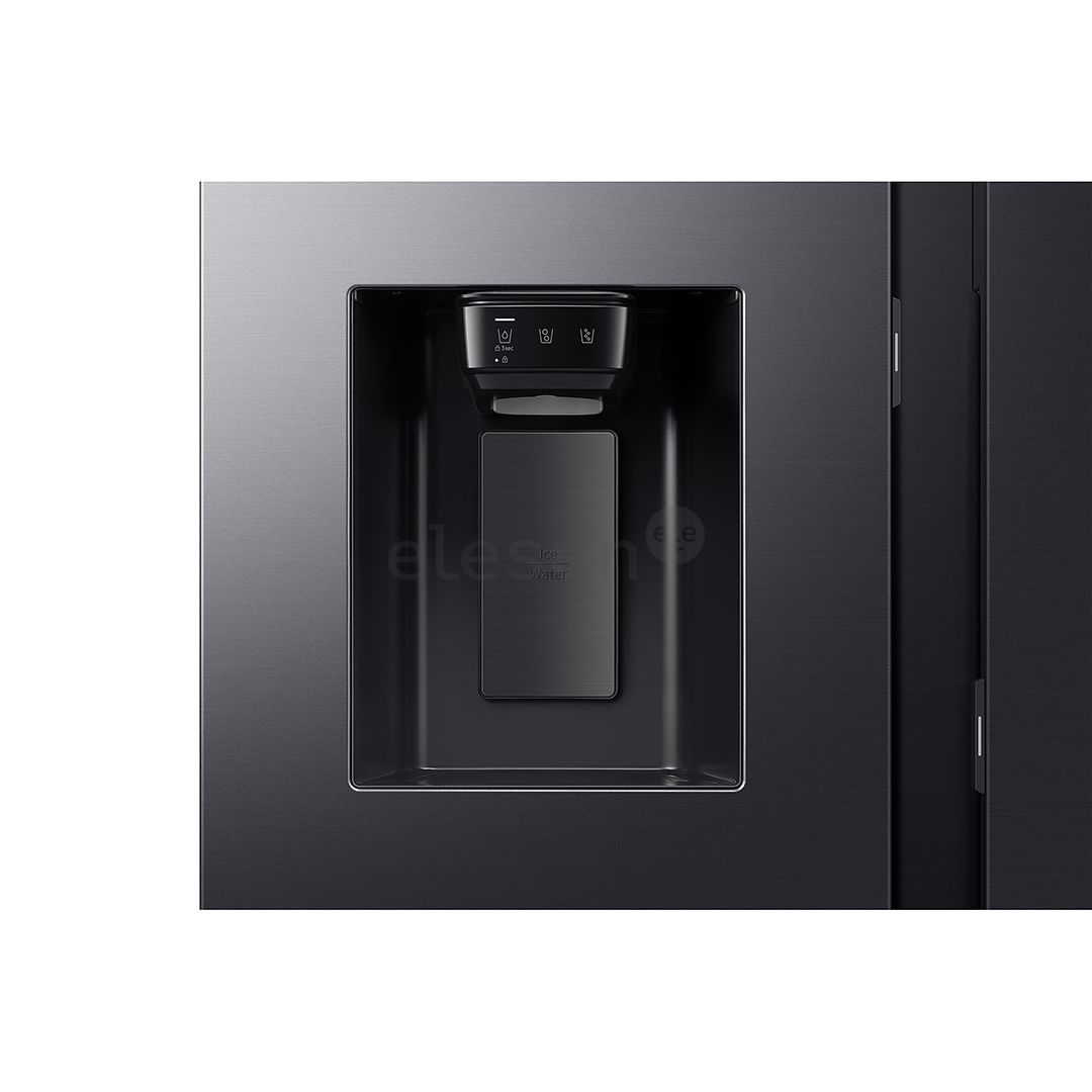 Samsung Bespoke AI Family Hub+, Twin Cooling Plus™, 614 L, aukštis 179 cm, juodas - SBS-šaldytuvas