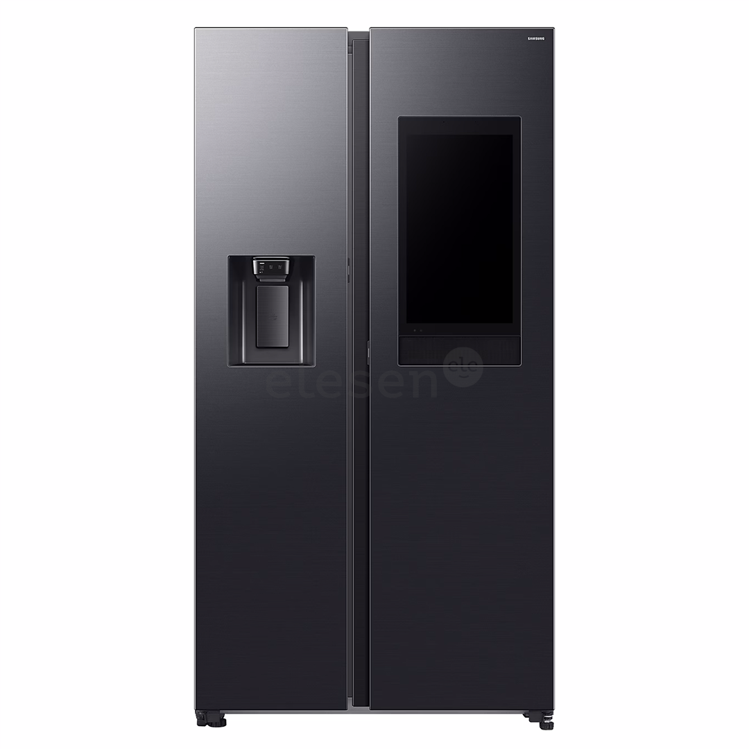 Samsung Bespoke AI Family Hub+, Twin Cooling Plus™, 614 L, aukštis 179 cm, juodas - SBS-šaldytuvas