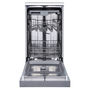 Hisense, 11 place settings, width 44,8 cm, grey - Free standing dishwasher