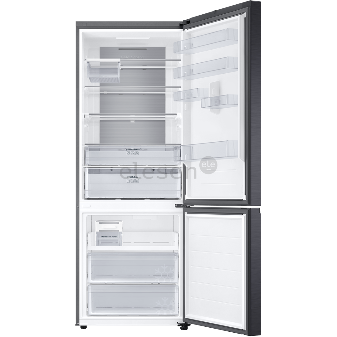 Samsung, NoFrost, 538 L, aukštis 203 cm, juodas - Šaldytuvas