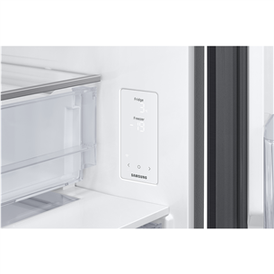 Samsung, NoFrost, 538 L, aukštis 203 cm, juodas - Šaldytuvas
