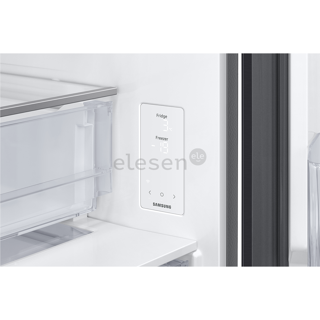 Samsung, NoFrost, 538 L, aukštis 203 cm, juodas - Šaldytuvas