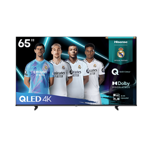 Hisense E7Q, 65'', 4K UHD, QLED, juodas - Televizorius 65E7Q