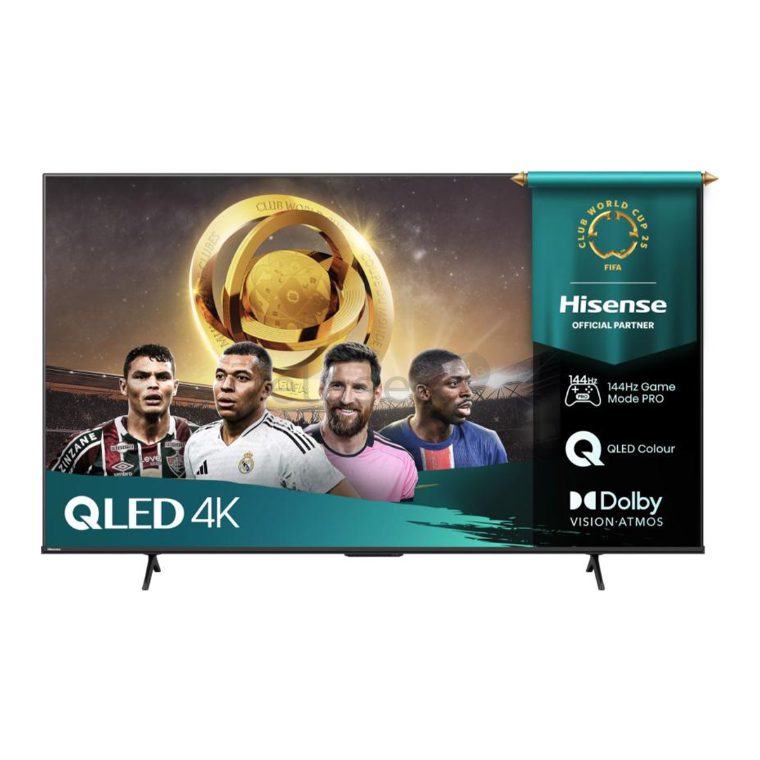 Hisense E7Q PRO, 55'', 4K UHD, QLED, juodas - Televizorius