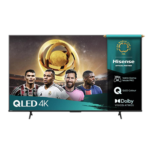 Hisense E7Q PRO, 65'', 4K UHD, QLED, juodas - Televizorius 65E7QPRO