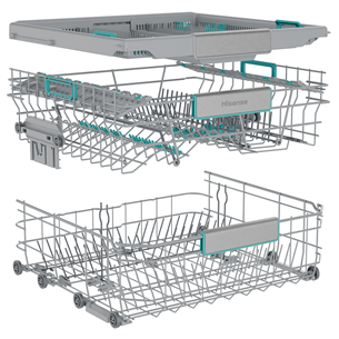 Hisense, 16 komplektų talpa, plotis 60 cm, pilka - Indaplovė
