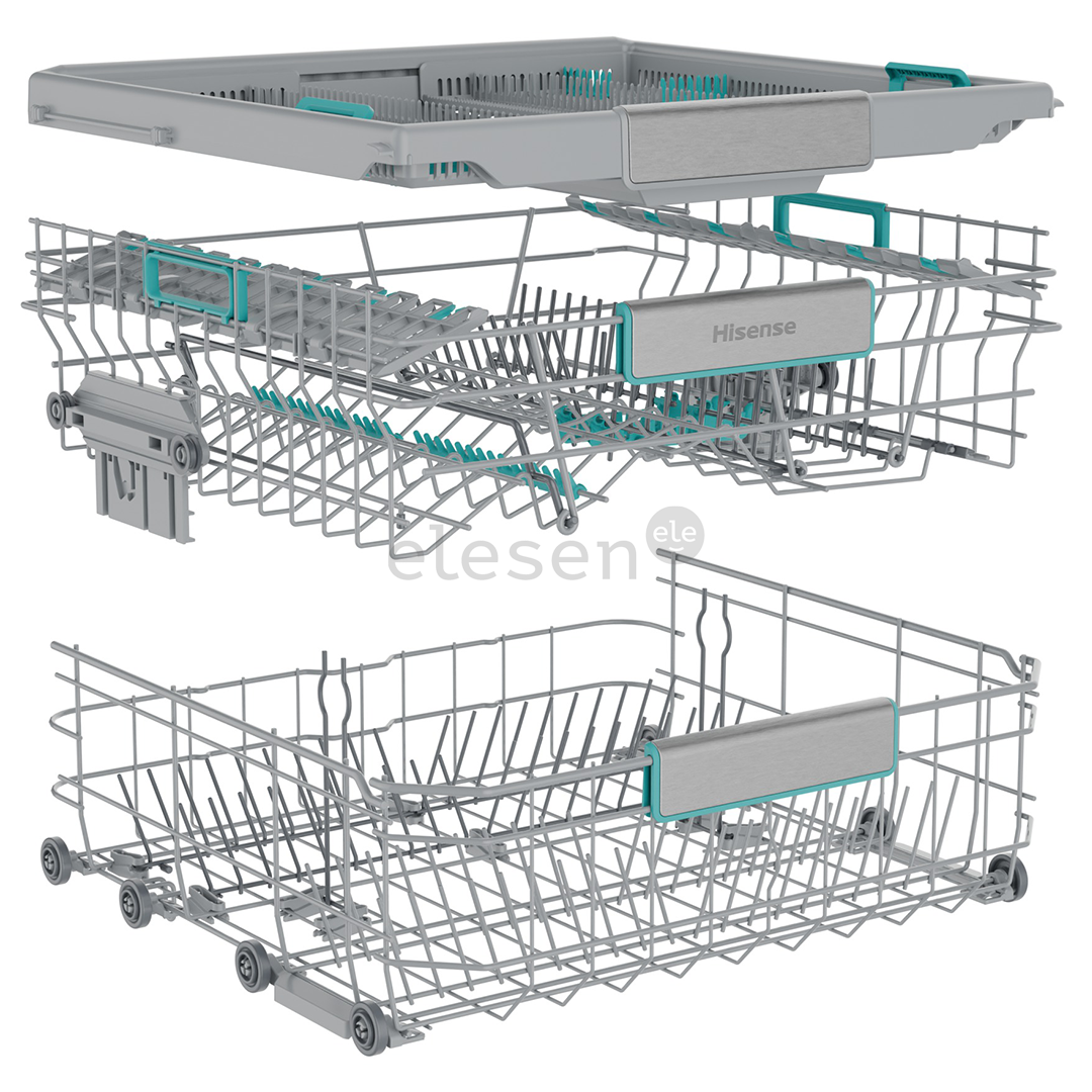 Hisense, 16 komplektų talpa, plotis 60 cm, pilka - Indaplovė