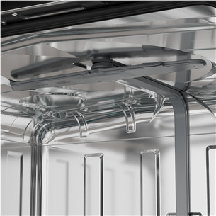 Hisense, 16 place settings, width 60 cm, grey - Free standing dishwasher