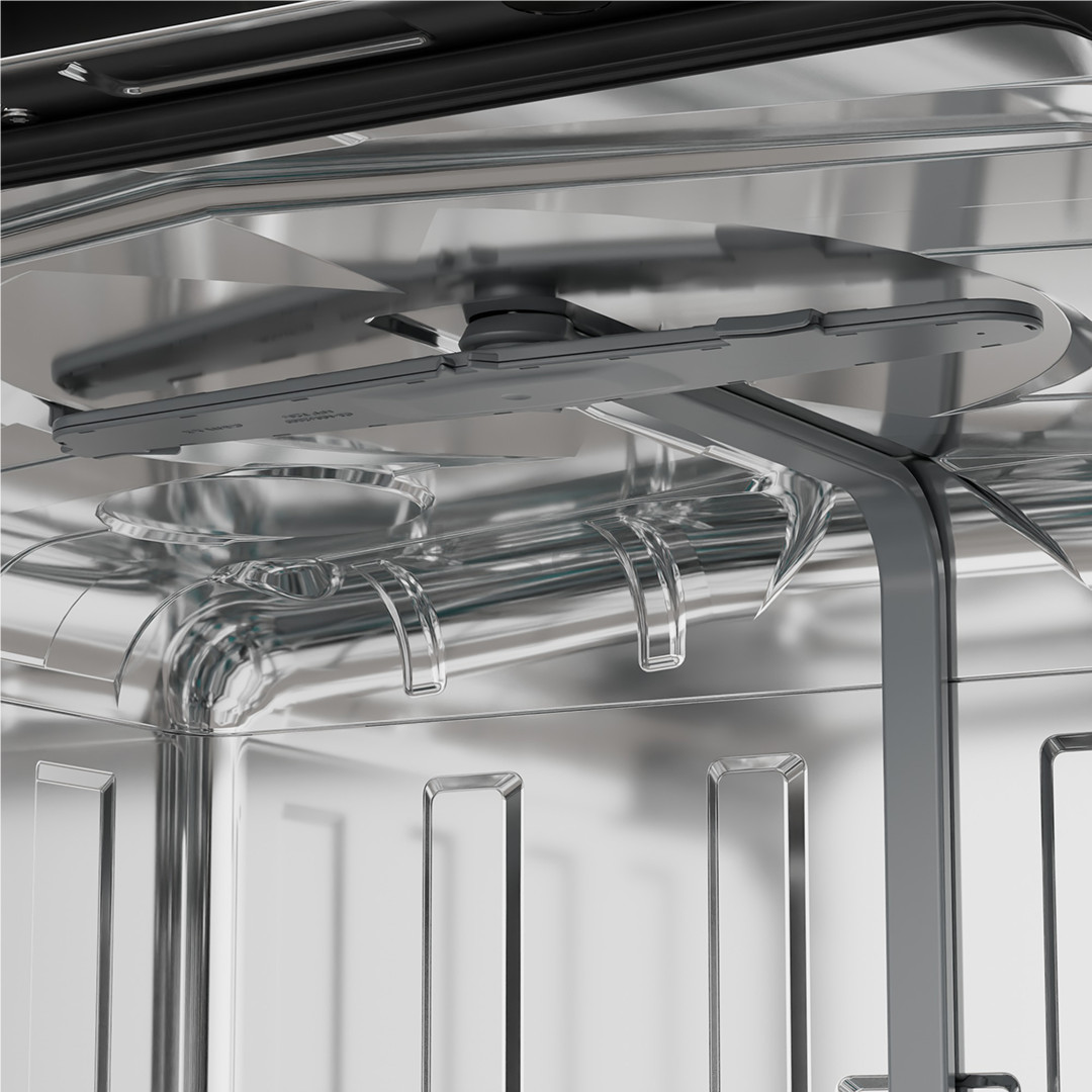 Hisense, 16 place settings, width 60 cm, grey - Free standing dishwasher