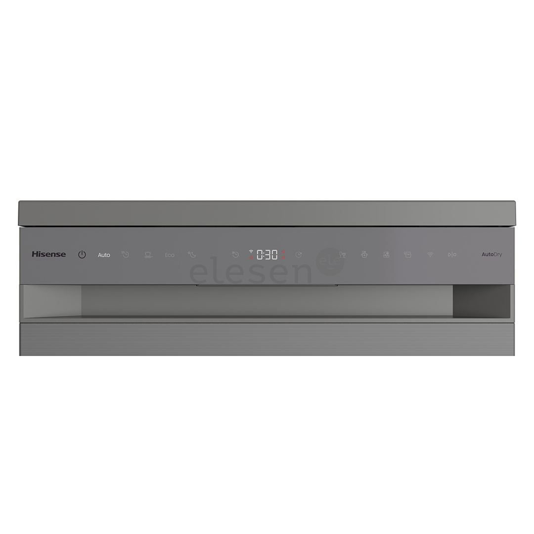 Hisense, 16 komplektų talpa, plotis 60 cm, pilka - Indaplovė
