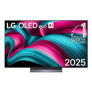 LG OLED evo AI C5, 55'', 4K UHD, OLED, juodas - Televizorius OLED55C52LA.AEU
