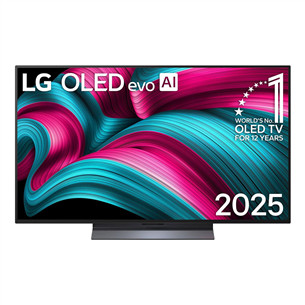 LG OLED evo AI C5, 48'', 4K UHD, OLED, juodas - Televizorius OLED48C52LA.AEU