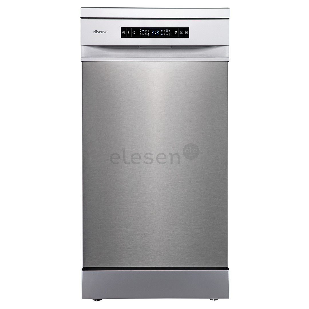 Hisense, 10 place settings, width 44.8 cm, grey - Free standing dishwasher