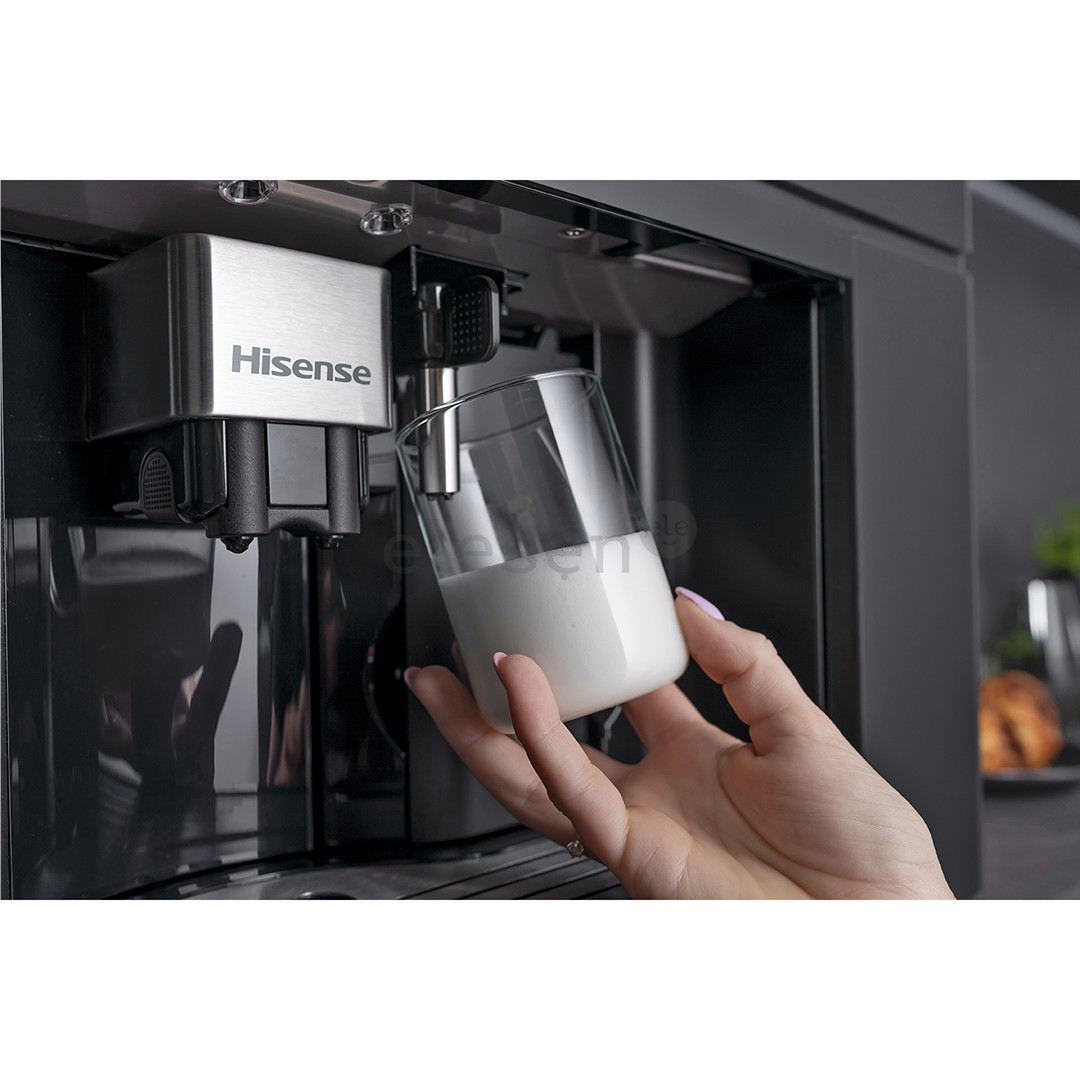 Hisense, черный - Интегрируемая кофемашина