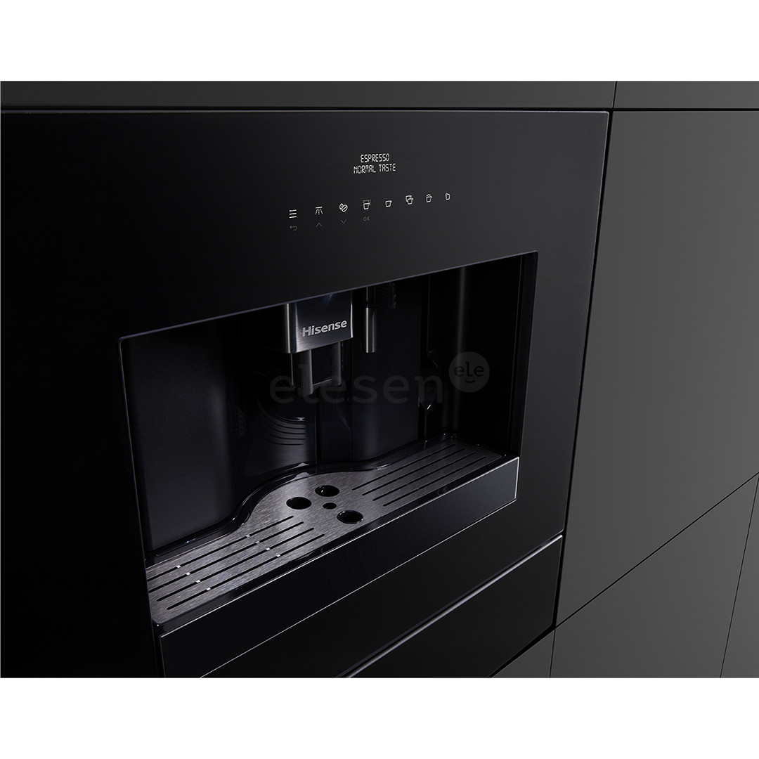 Hisense, черный - Интегрируемая кофемашина