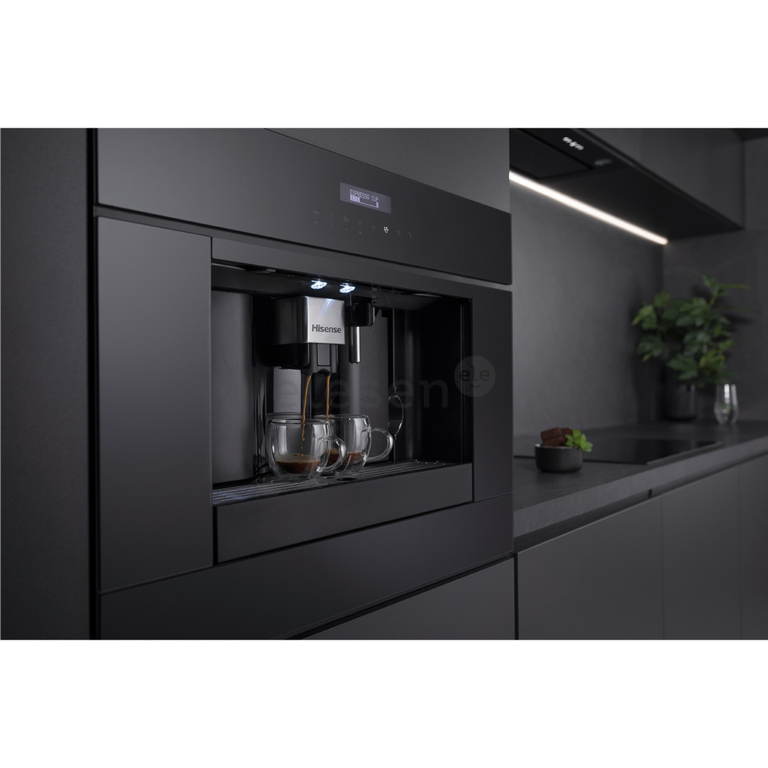 Hisense, черный - Интегрируемая кофемашина