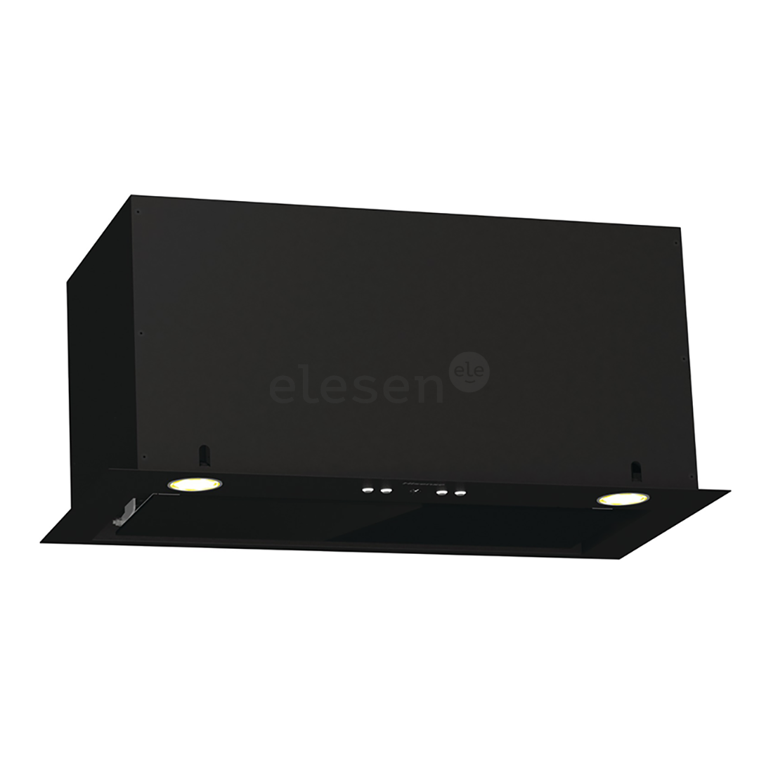 Hisense, 650 m³/h, width 60 cm, black - Built-in cooker hood