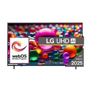 LG UHD AI UA75, 65'', 4K UHD, LED LCD, черный - Телевизор 65UA75003LA.AEU