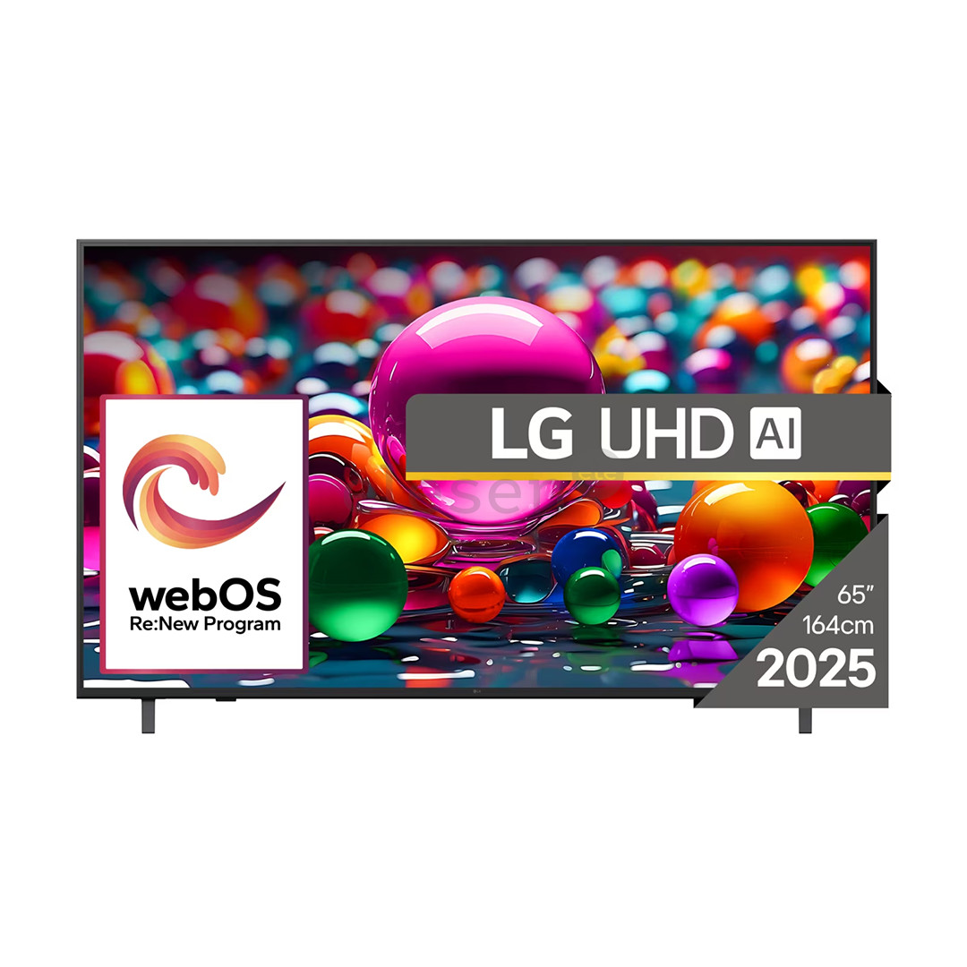 LG UHD AI UA75, 65'', 4K UHD, LED LCD, черный - Телевизор