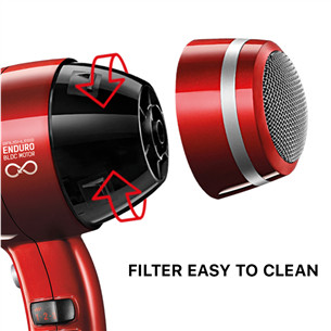 Valera Swiss Power4ever, 2400W, raudonas - Plaukų džiovintuvas