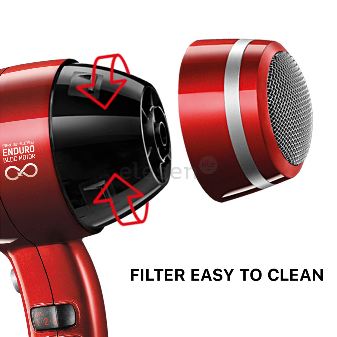 Valera Swiss Power4ever, 2400W, raudonas - Plaukų džiovintuvas